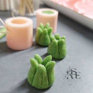 قالب سیلیکونی مغزی گل پیونی سایز 2.5