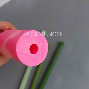 قالب ساقه سیلیکونی شمع گل رزدیزاین