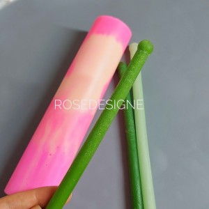 قالب ساقه سیلیکونی شمع گل رزدیزاین
