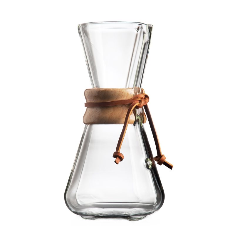 قهوه ساز کمکس یقه چوبی 3 کاپ