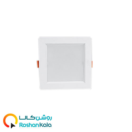 چراغ توکار سولاریس 9 وات مربعی پارس شعاع توس