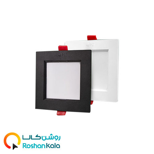 چراغ توکار سولاریس 9 وات مربعی پارس شعاع توس