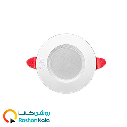 چراغ توکار سولاریس 5 وات دایره ای پارس شعاع توس