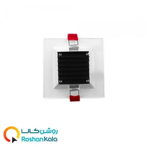 چراغ توکار سولاریس 9 وات مربعی پارس شعاع توس