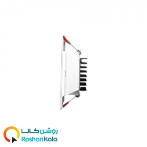 چراغ توکار سولاریس 9 وات مربعی پارس شعاع توس