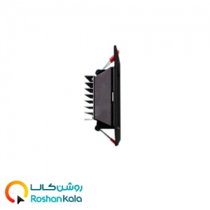 چراغ توکار سولاریس 7 وات مربعی  بدنه مشکی پارس شعاع توس