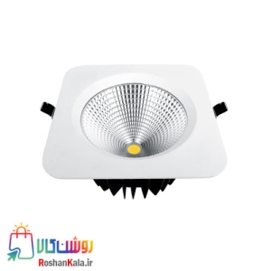 چراغ توکار هارمونیک 30 وات مربعی پارس شعاع توس