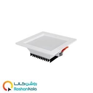 چراغ توکار سولاریس 12 وات مربعی پارس شعاع توس