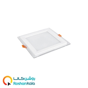 چراغ توکار گلاریس ۱۲ وات مربعی پارس شعاع توس