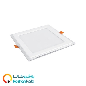 چراغ توکار گلاریس ۱۸ وات مربعی پارس شعاع توس