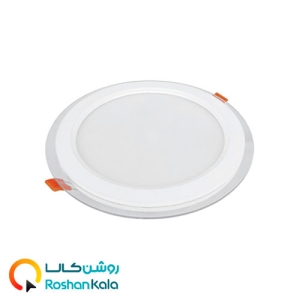 چراغ توکار گلاریس ۱۸ وات دایره ای پارس شعاع توس