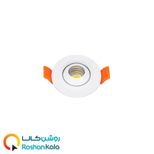 چراغ توکار چشمی متحرک 3 وات SMD دایره ای پارس شعاع توس