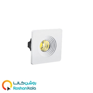 چراغ توکار چشمی 3 وات مربعی COB پارس شعاع توس