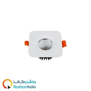 چراغ توکار هارمونیک 7 وات مربعی پارس شعاع توس