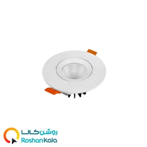 چراغ توکار متحرک ۷ وات دایره ای پارس شعاع توس