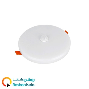 چراغ توکار فولایت سنسوریک ۲۰ وات دایره ای پارس شعاع توس