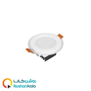 چراغ توکار گلاریس ۷ وات دایره ای پارس شعاع توس