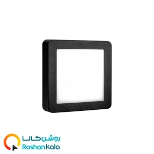 چراغ روکار رونا 20 وات (15ˣ15) بدنه مشکی پارس شعاع توس