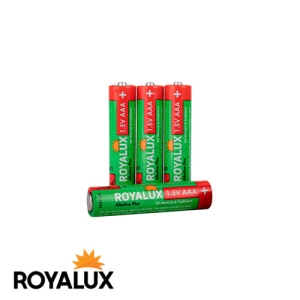 باتری رویالوکس نیم قلمی Plus Alkaline بسته ۴ عددی