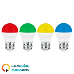 لامپ LED حبابی 3 وات رنگی پارس شعاع توس