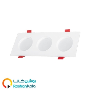 چراغ توکار سولاریس 3×5 وات پارس شعاع توس