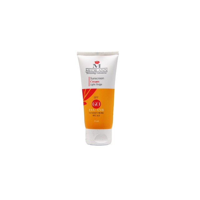 کرم ضدآفتاب فاقد چربی رنگی مدیلن (SPF 60 )