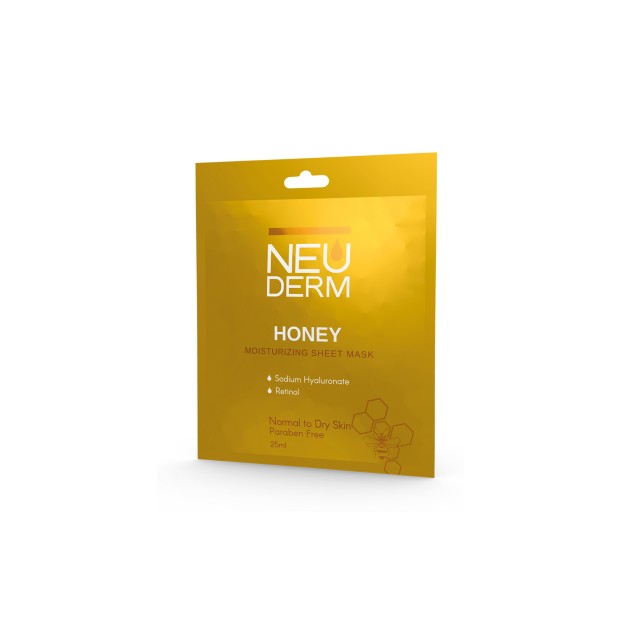 ماسک صورت نقابی پوست نرمال تا خشک نئودرم (حاوی عصاره عسل)