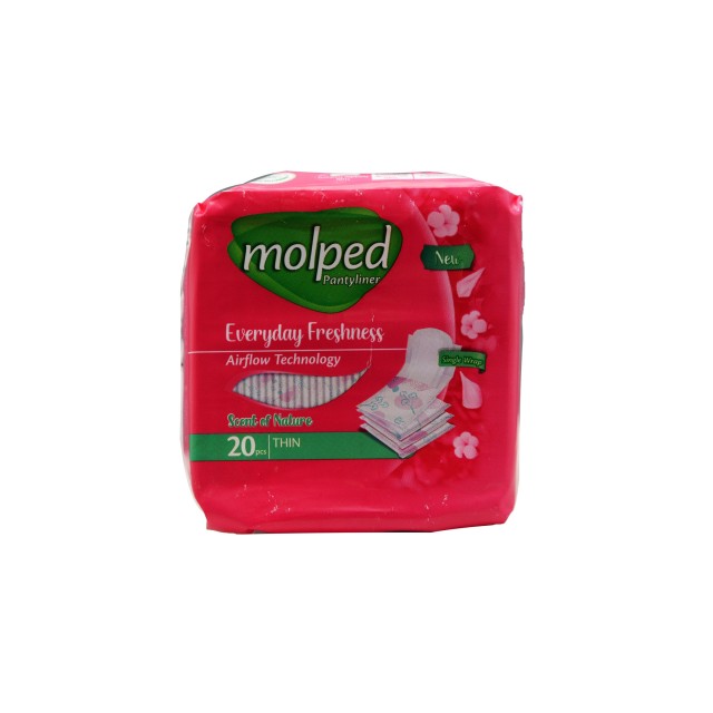 پد روزانه نازک حاوی عصاره آلوئه ورا مولپد (20 عدد)