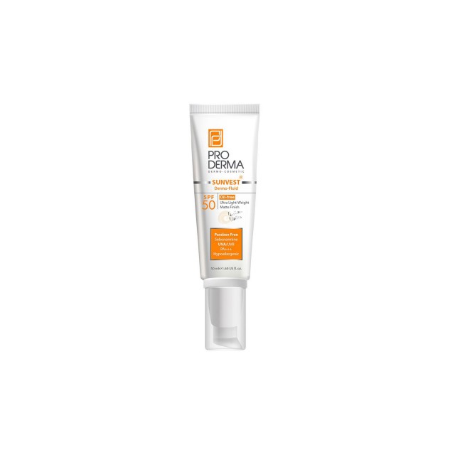 فلوئیدضدآفتاب پوست چرب و آکنه ای پرودرما (SPF50)