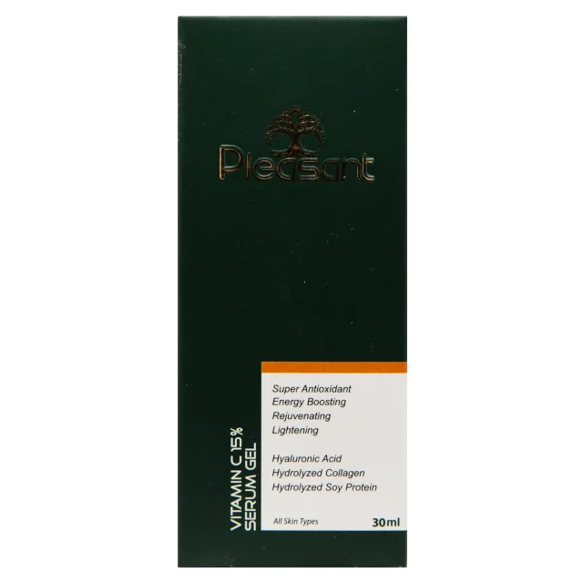 سرم ژل  روشن کننده صورت پلزنت (حاوی ویتامین C)