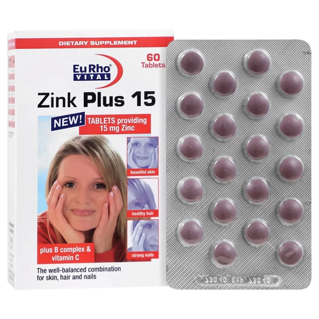 زینک پلاس یوروویتال(15میلی‌گرم)