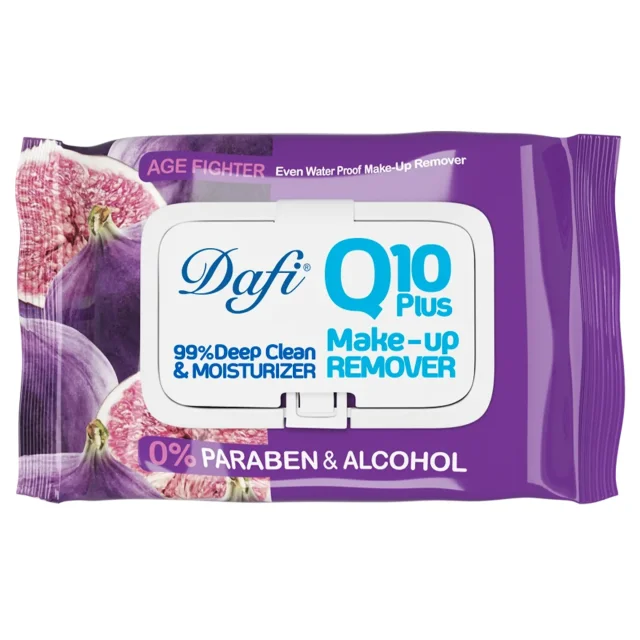 دستمال مرطوب پاک‌کننده آرایش دافی (حاوی Q10)