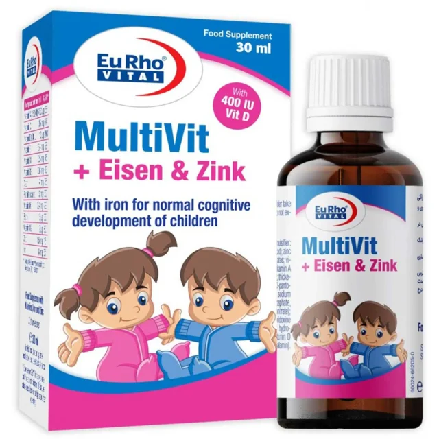 قطره مولتی‌ویت + آیزن و زینک یوروویتال