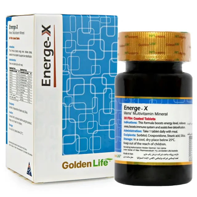 قرص انرژکس گلدن لایف (30 عددی)