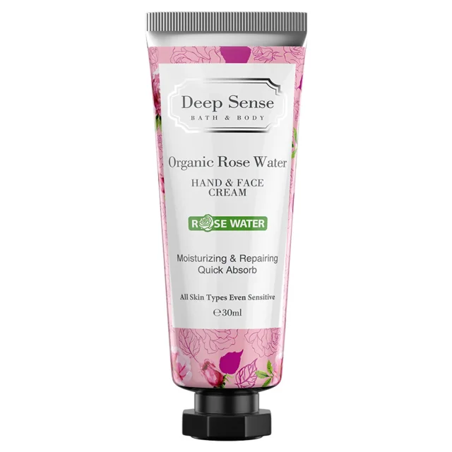 کرم مرطوب‌کننده دست و صورت دیپ سنس (حاوی گلاب)