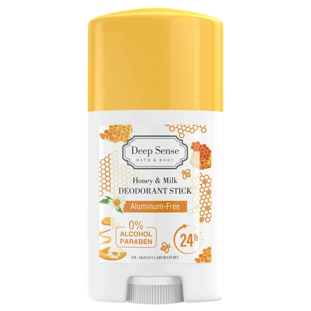 دئودورانت خوشبو کننده بدن شیر و عسل دیپ سنس (فاقد آلومینیوم)
