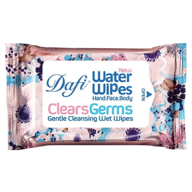 دستمال مرطوب پاک‌کننده دست و صورت دافی (12 عددی)