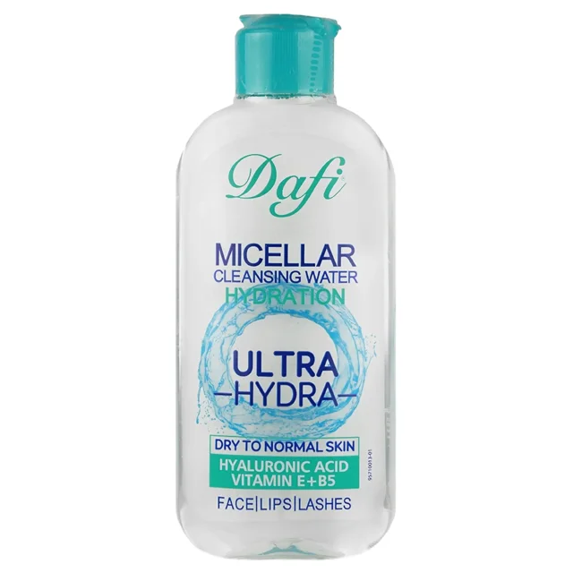 محلول پاک کننده آرایش پوست معمولی تا خشک دافی