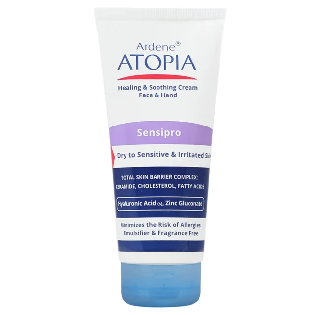 کرم مرطوب کننده و التیام بخش دست و صورت آتوپیا آردن