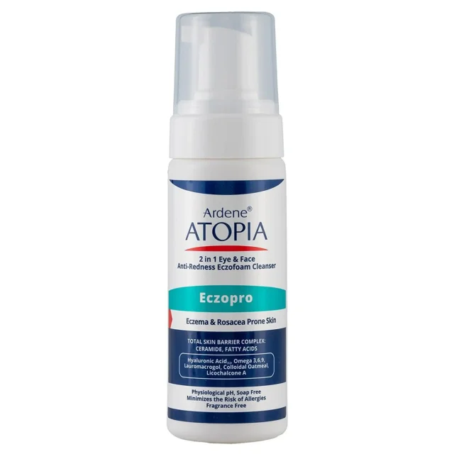 فوم شوینده و پاک کننده ملایم صورت و اطراف چشم آتوپیا آردن