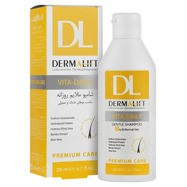 شامپو ملایم روزانه مناسب موی نرمال تا خشک درمالیفت