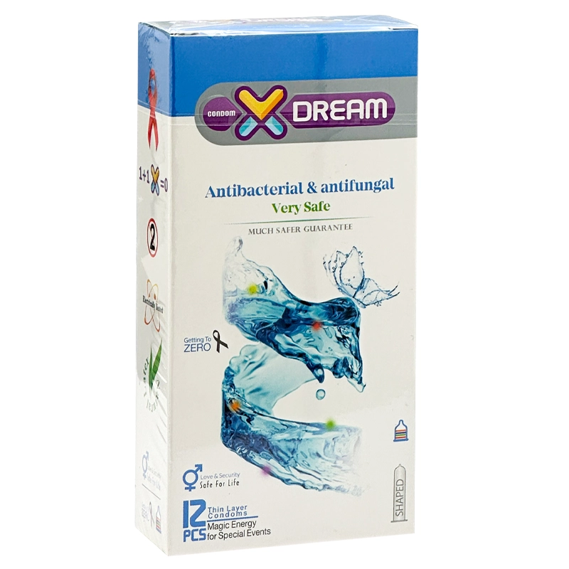 کاندوم 12عددی  ایکس دریم مدل Antibacterial & Antifungal