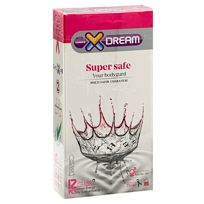 کاندوم 12عددی  ایکس دریم مدل Super Safe