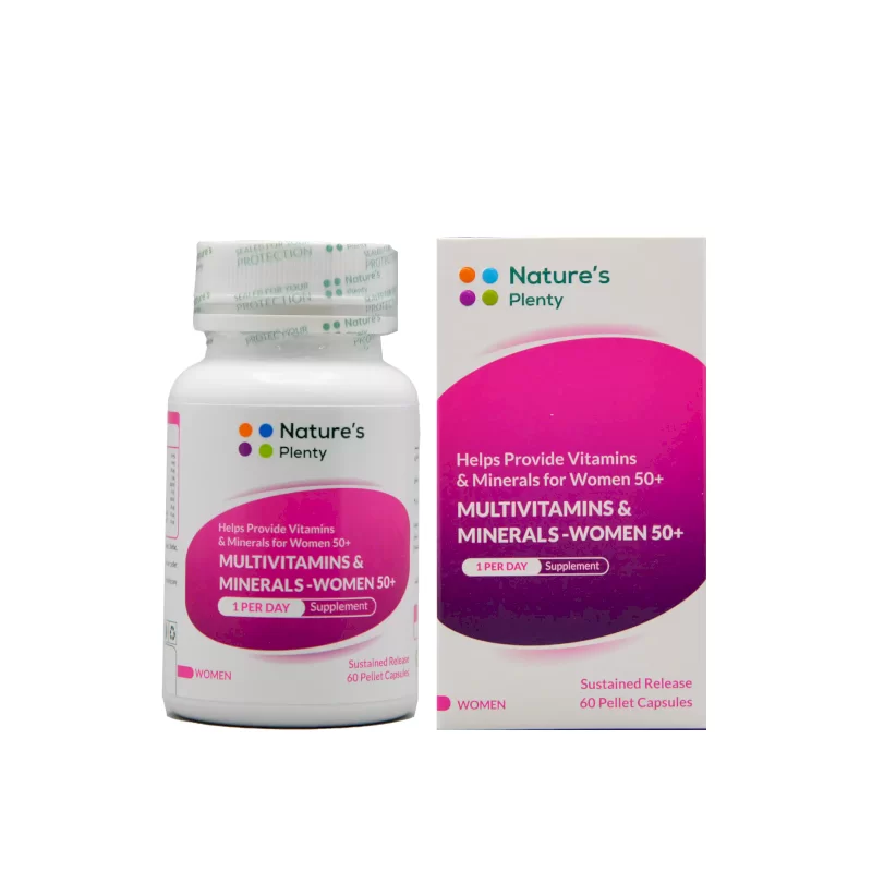 کپسول مولتی ویتامین و مینرال خانم های بالای 50 سال نیچرز پلنتی