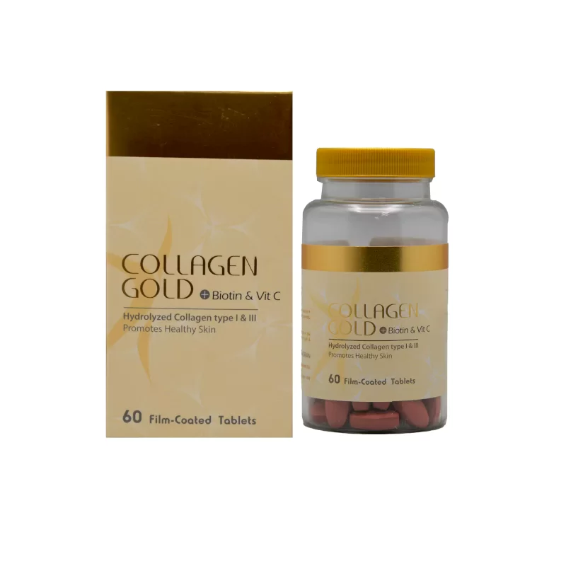 قرص کلاژن گلد و بیوتین و ویتامین سی آدریان