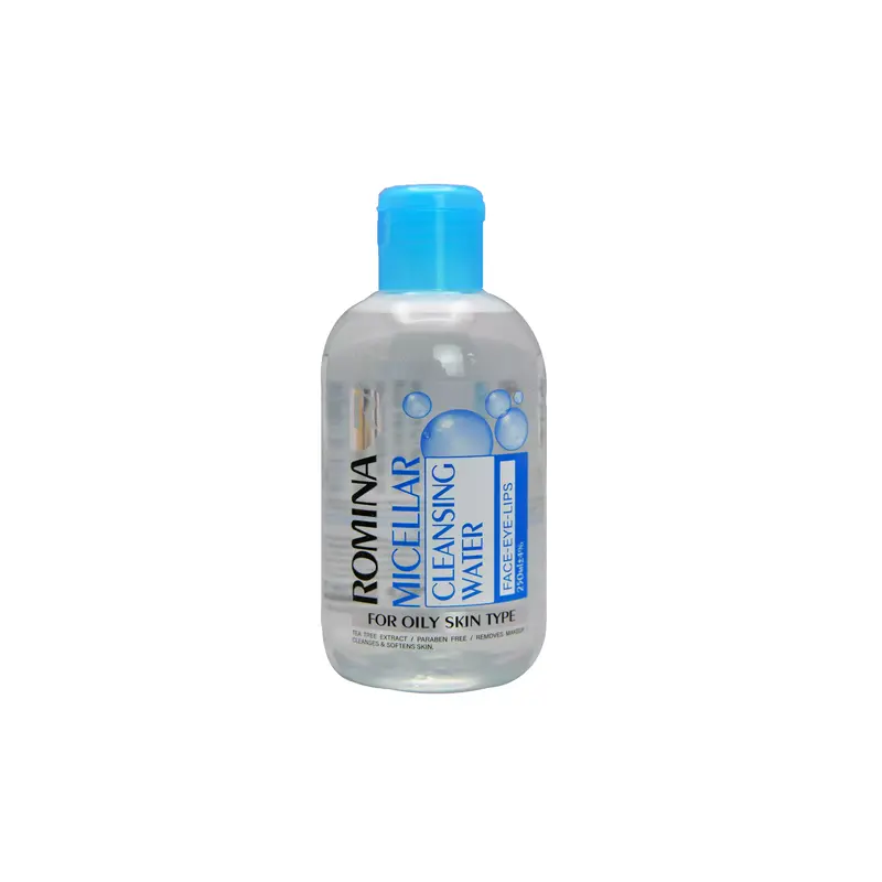 محلول پاک کننده آرایش چشم،لب و صورت مناسب پوست چرب و جوشدار رومینا