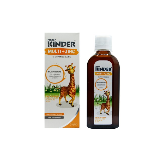 شربت مولتی + زینک فیشر کیندر