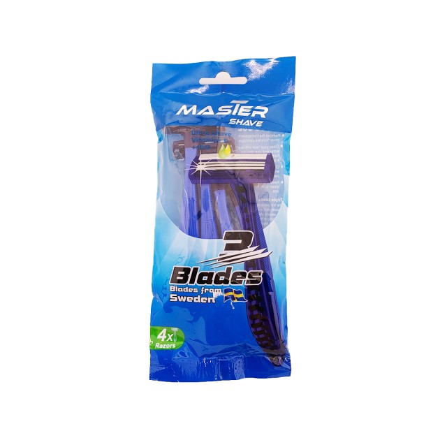 خود تراش 3 لبه آبی 4 عددی مستر