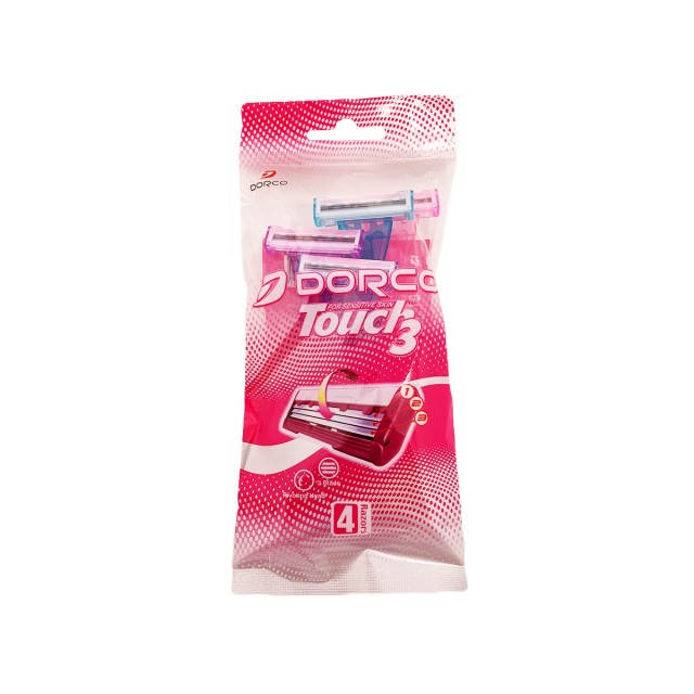 خود تراش زنانه 3 لبه تاچ 4 عددی دورکو