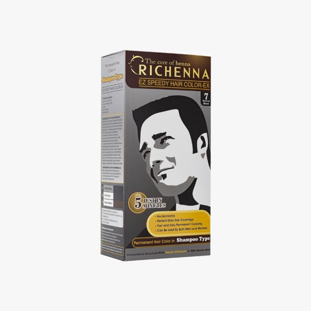 شامپو رنگ ریچنا (مشکی طبیعی)